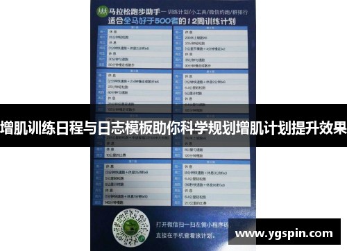 增肌训练日程与日志模板助你科学规划增肌计划提升效果